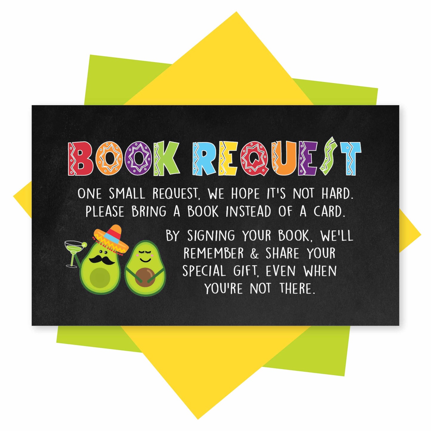 Book Request Cards | Set of 25 | Baby Shower Supplies