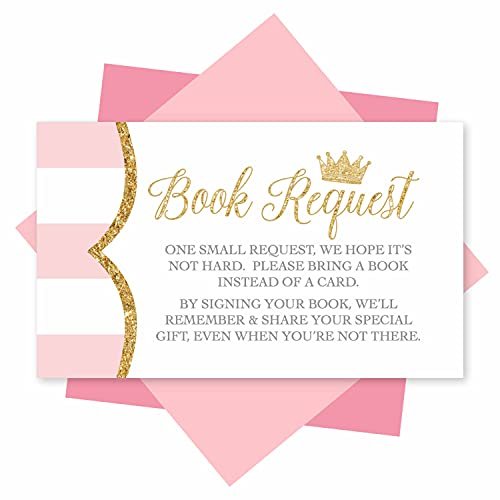 Book Request Cards | Set of 25 | Baby Shower Supplies