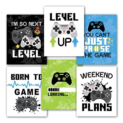 Gaming Children's Wall Art | Set of 6 | Home Decor