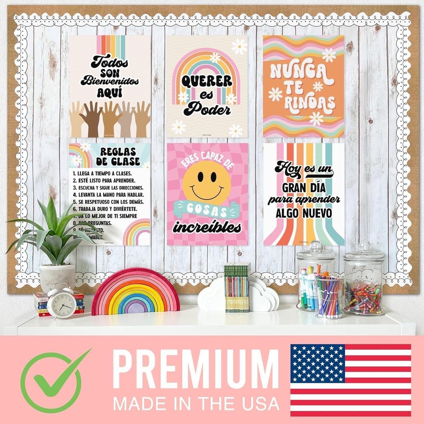 Spanish Motivational Posters | Set of 6 | Spanish Classroom Supplies