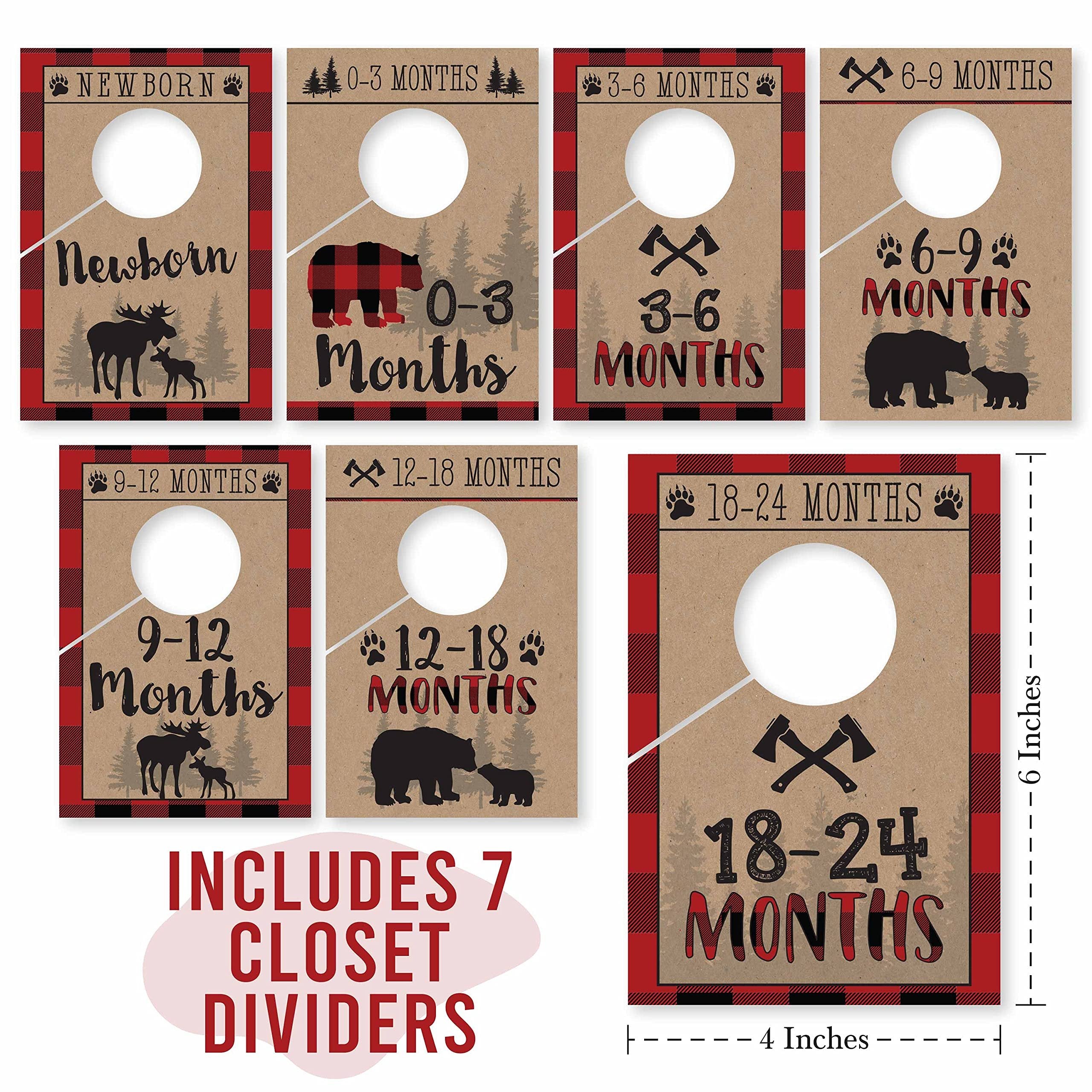 Baby Closet Dividers | Set of 7 | Nursery Decor