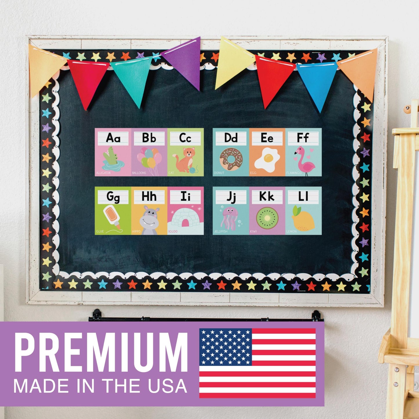 Colorful Alphabet For Classroom Wall Line - Alphabet Letters For Classroom Wall, ABC Posters, Alphabet Posters, Alphabet Wall Chart, ABC Wall Chart, Alphabet Banner, Number Line For Classroom Wall