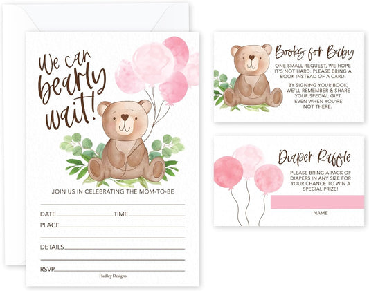 Invitation Bundles | Set of 15 | Baby Shower Supplies