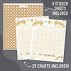 Gold Stars Incentive Charts | Set of 25 | Home Essentials