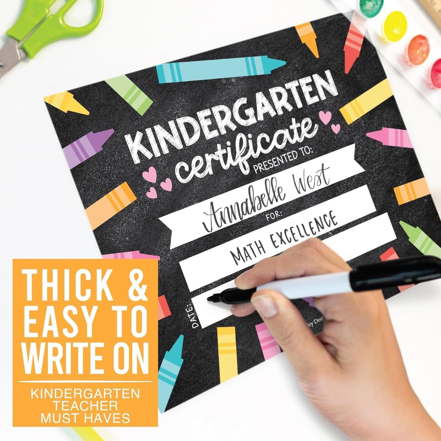 Colorful Kindergarten Certificate of Achievement | Set of 25 | Awards