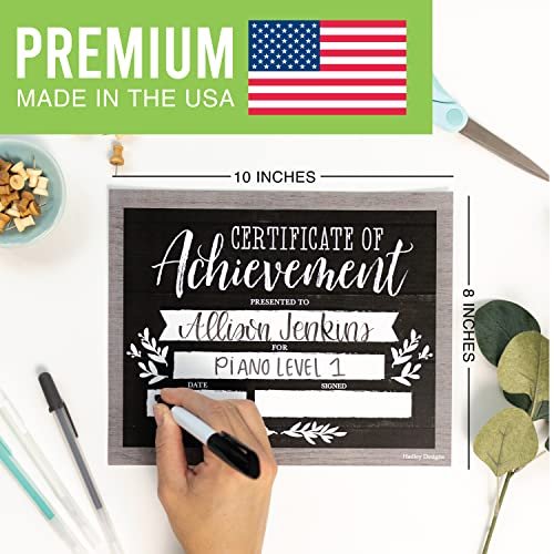 Farmhouse Light Wood Certificate of Achievement | Set of 25 | Awards