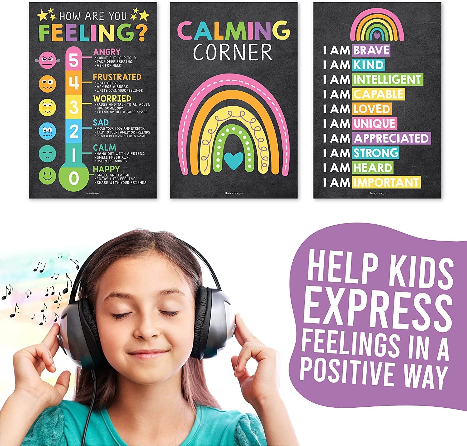 Calming Corner Posters | Set of 9 | Classroom Decor - SAMPLE