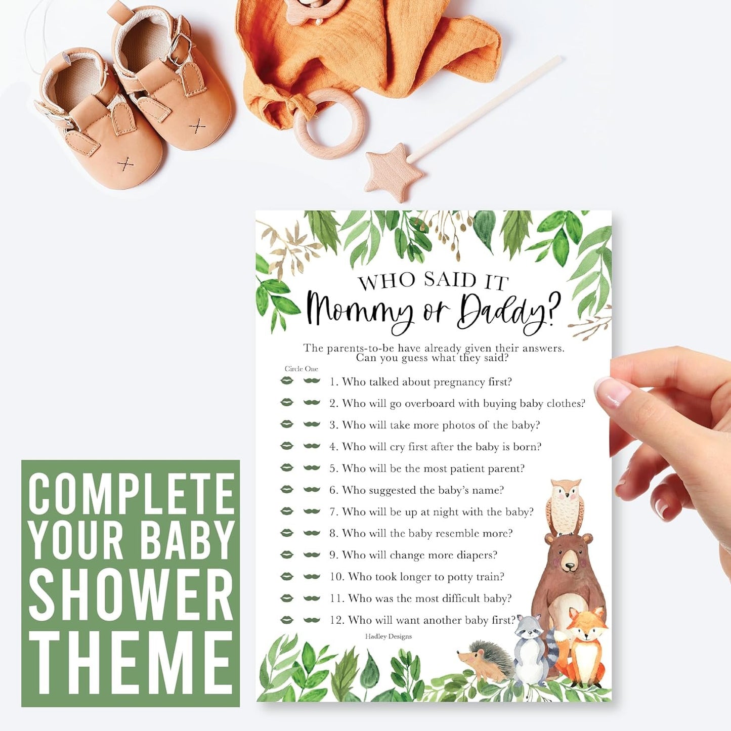 20 Woodland Baby Shower Games Gender Neutral - Hilarious Baby Shower Games For Girl, Funny Baby Shower Games Boy, Guess Who Mommy Or Daddy Baby Shower Game, Baby Games For Baby Shower Word Search Game