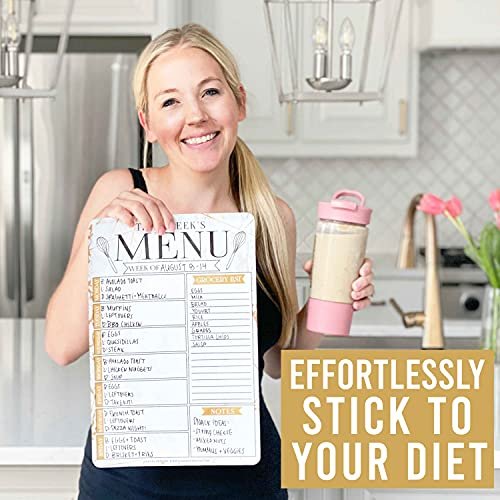 Gold Marbles Magnetic Meal Planner | Weekly | Calendar & Planners