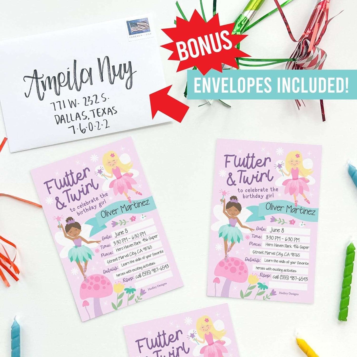 15 Fairy Garden Birthday Invitations Girl - Fairy Birthday Party Invitations For Girl, Enchanted Forest Invitations For Birthday Party Invitation Girl, Invitation Cards, Kids Birthday Invitations Girl