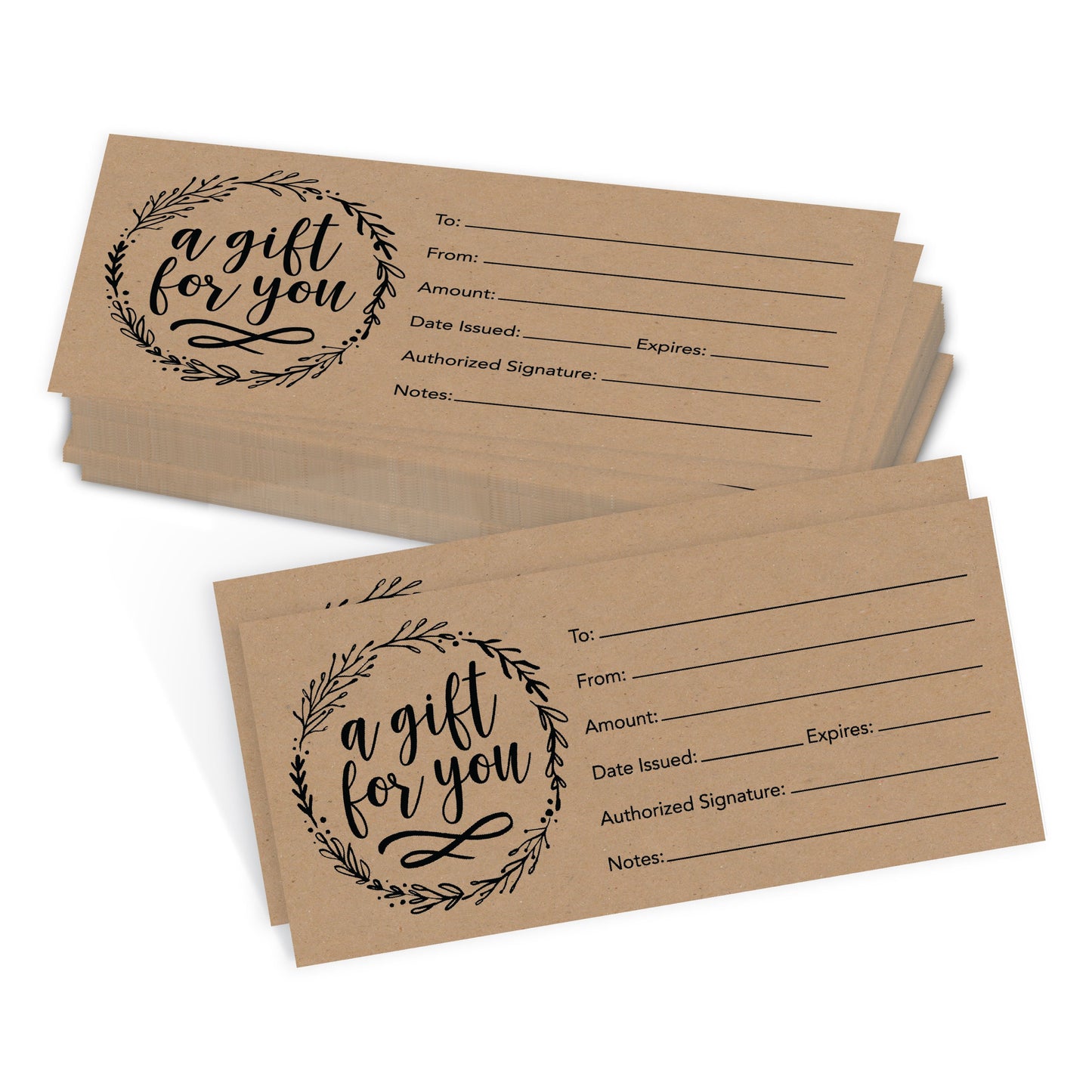Blank Gift Certificates | Set of 25 | Business & Office Supplies