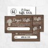 25 Rustic Wood and Floral Baby Shower Diaper Raffle Ticket