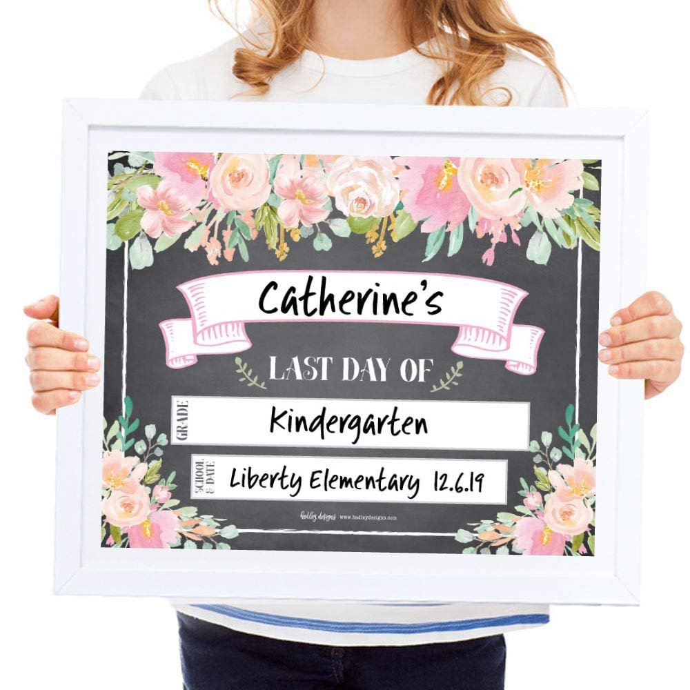 Back To School Signs | Set of 10 | School Supplies