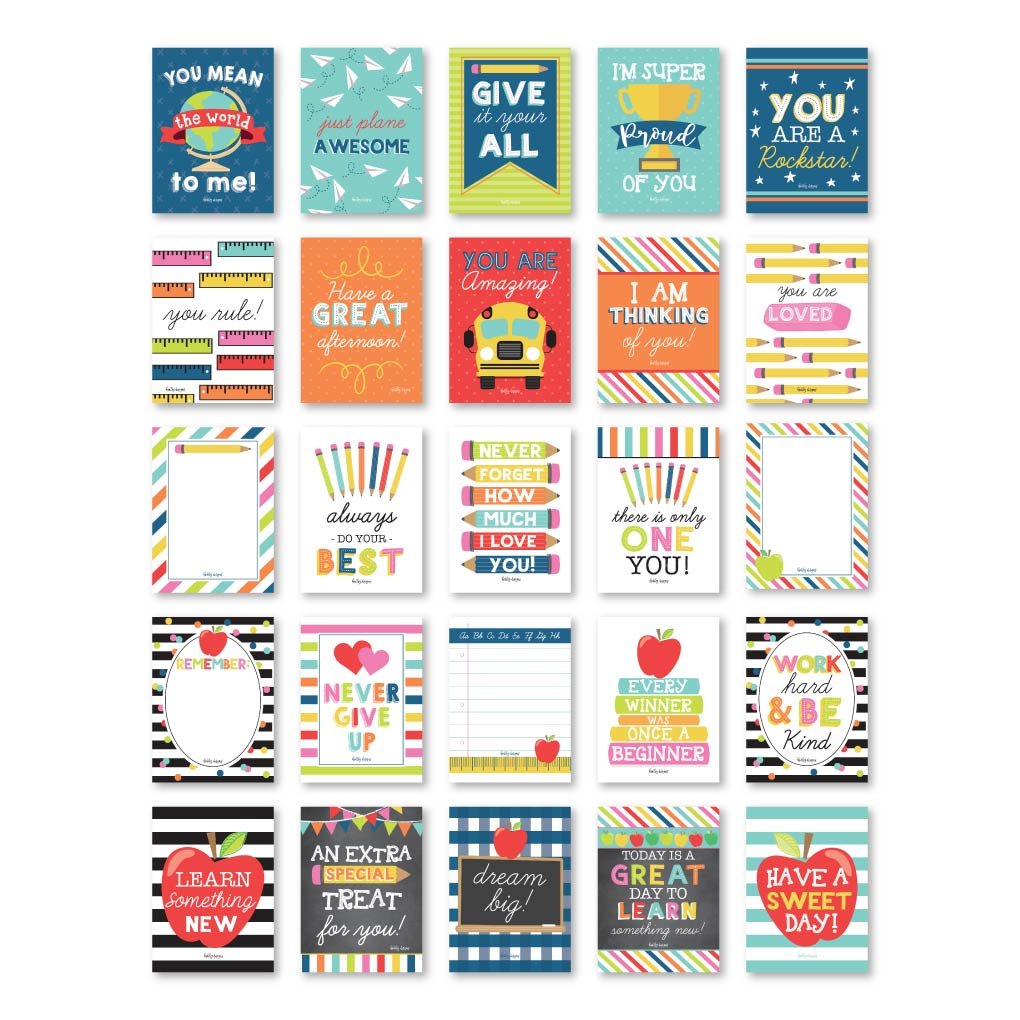 Lunchbox Notes | Set of 25 | School Supplies