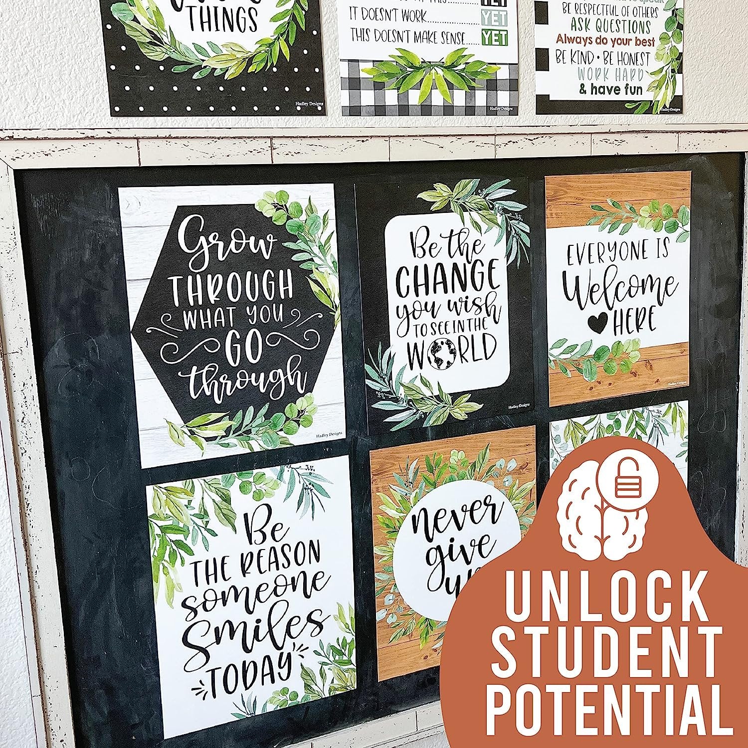 Classroom Motivational Posters | Set of 9 | Educational Supplies