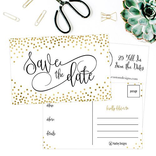 Save The Date Postcards | Set of 25 | Greeting Cards
