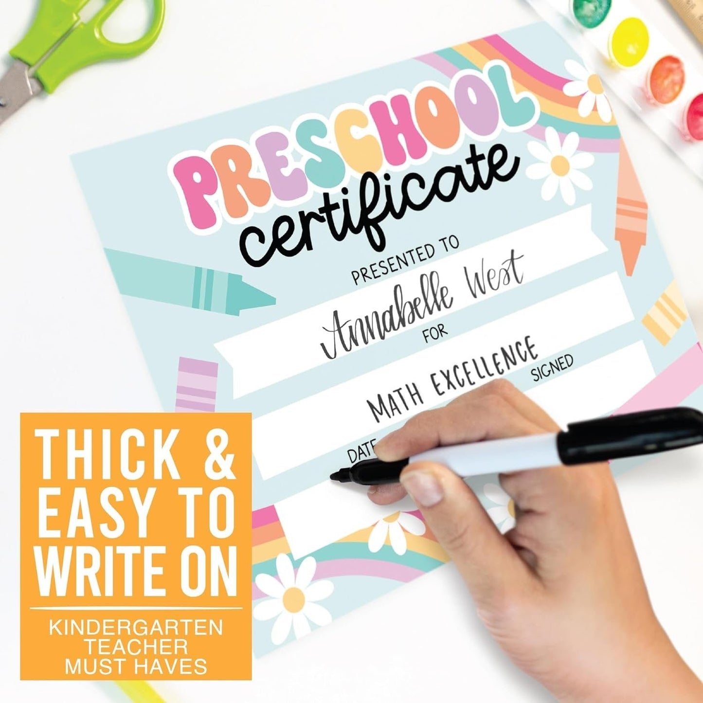 Retro PreK Certificate of Achievement | Set of 25 | Awards