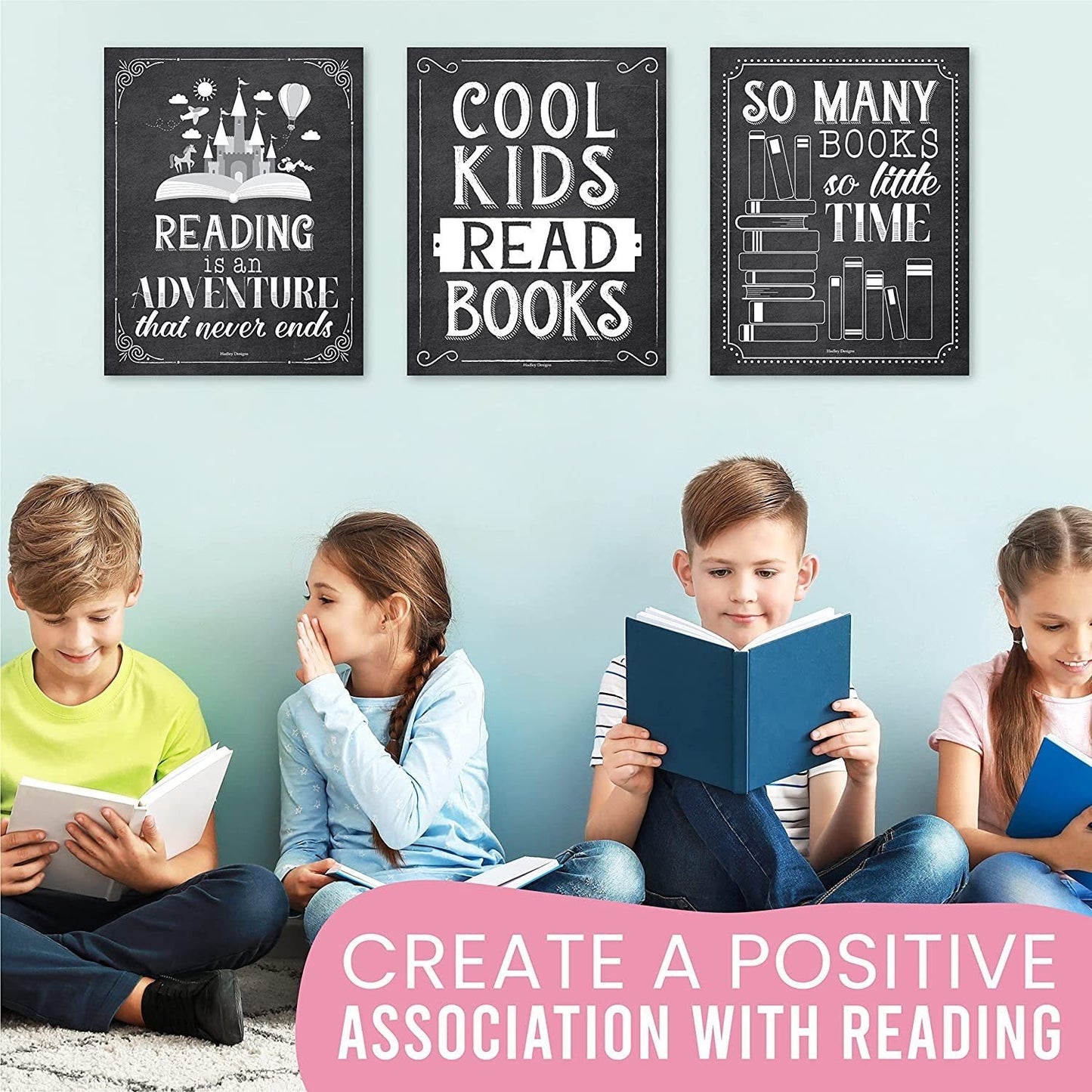 Reading Motivational Posters | Set of 6 | Motivational Posters