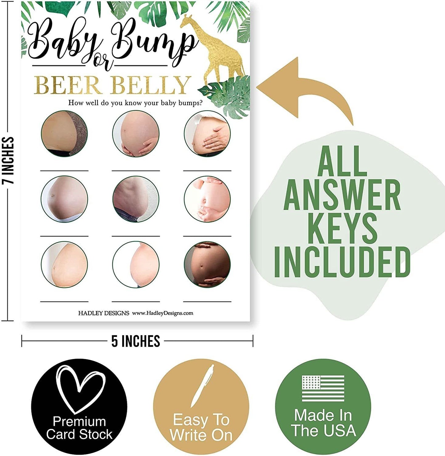 Giant Party Game Bundle | Set of 75 | Baby Shower Games