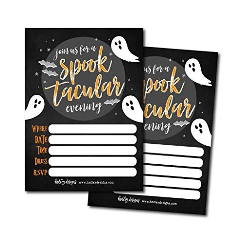 Halloween Party Invitations | Set of 50 | Cards & Party