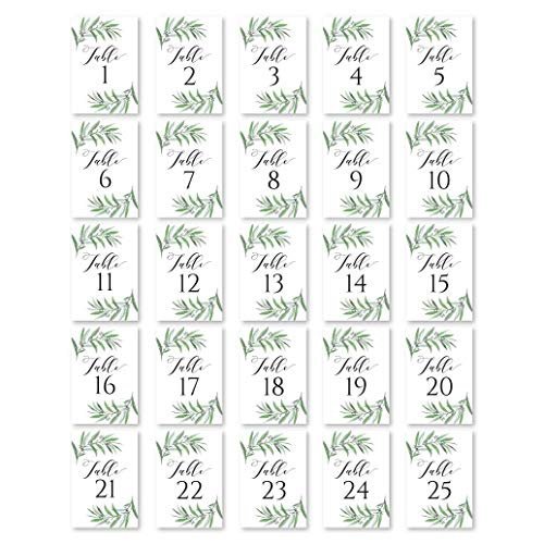 Table Numbers | Set of 25 | Party Supplies