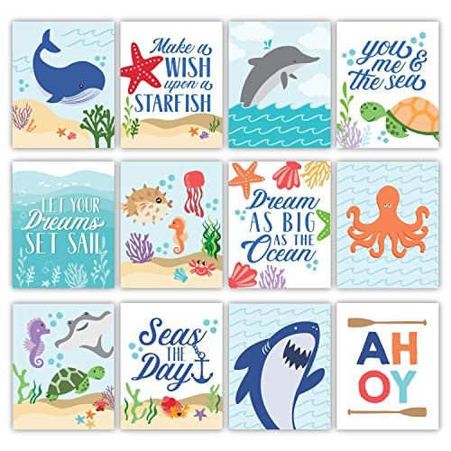 Ocean Children's Wall Art | Set of 6 | Home Decor