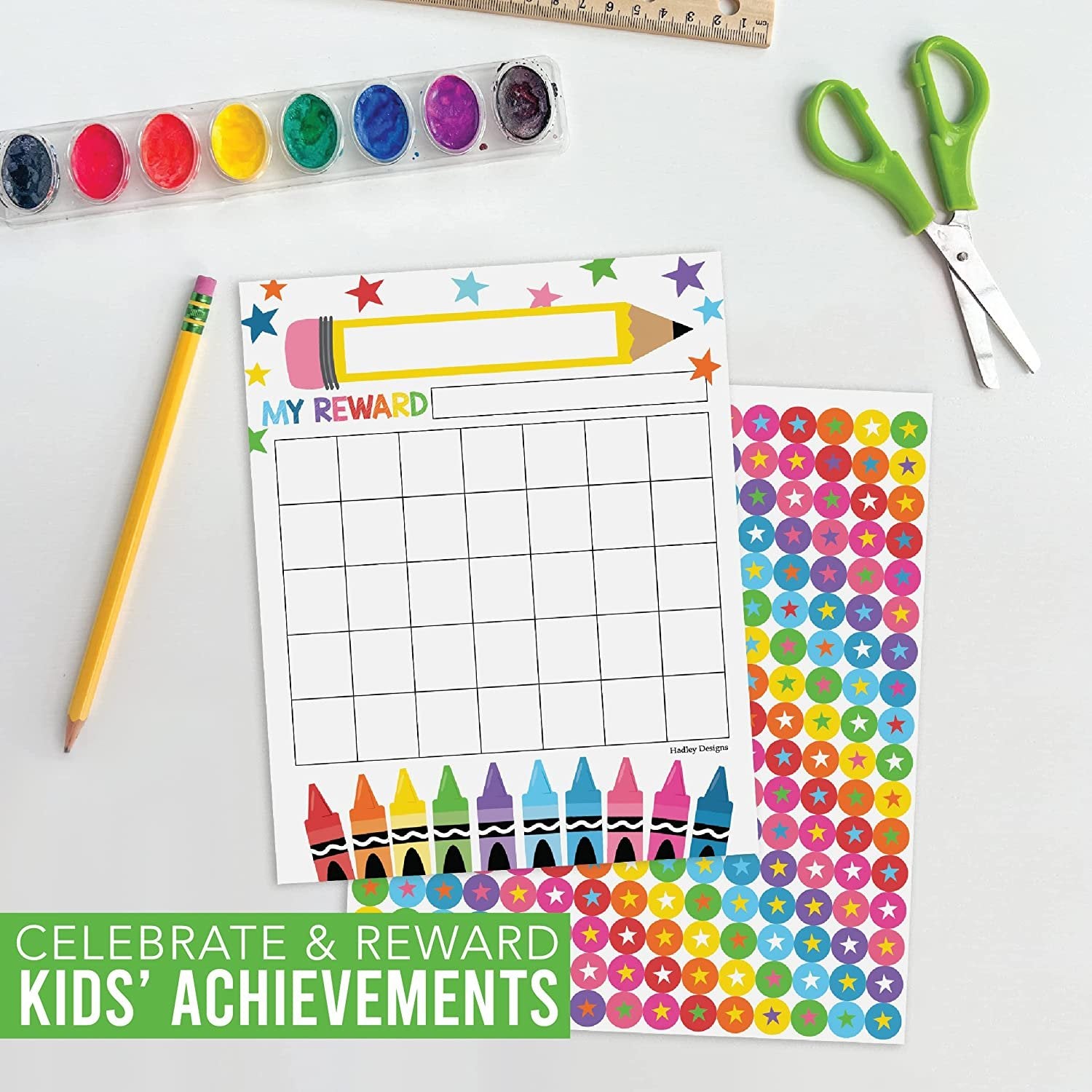 Map Incentive Chart Incentive Charts, Colorful 25 Pack – Hadley Designs