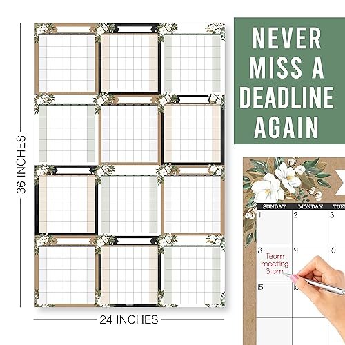 Magnolia Undated Yearly 12-Month Calendar | Dry Erase | Calendars & Planners