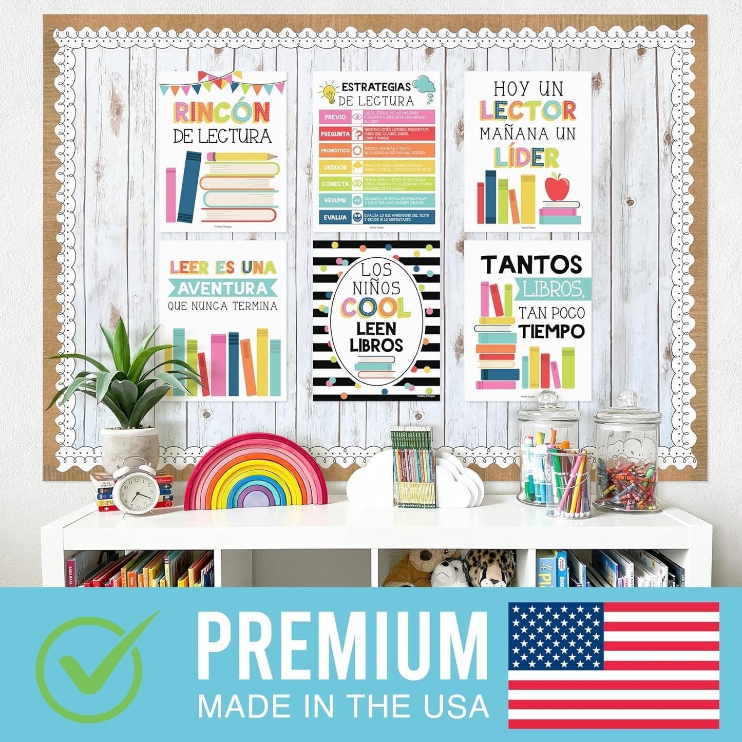 Spanish Reading Posters | Set of 6 | Educational Posters