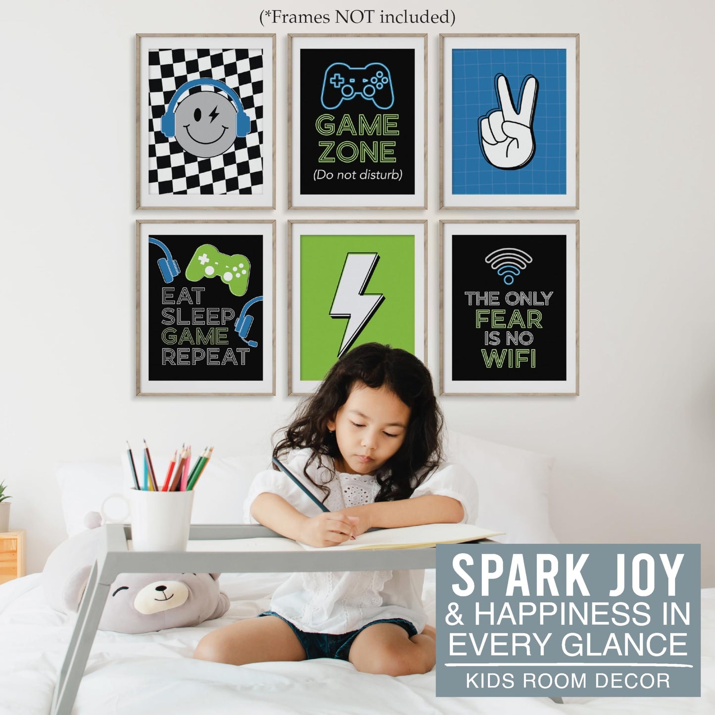 Gaming 2 Children's Wall Art | Set of 6 | Home Decor