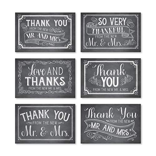 Wedding Folded Thank You Cards | Set of 24 | Cards & Party