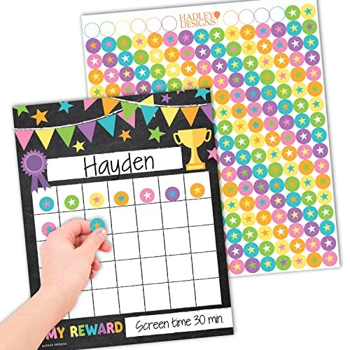 Colorful Incentive Charts | Set of 25 | Home Essentials