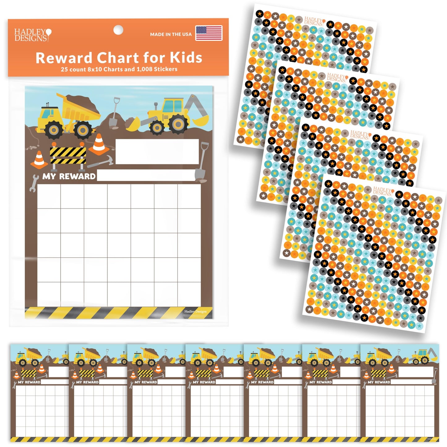 Incentive Charts | Set of 25 | Home Essentials