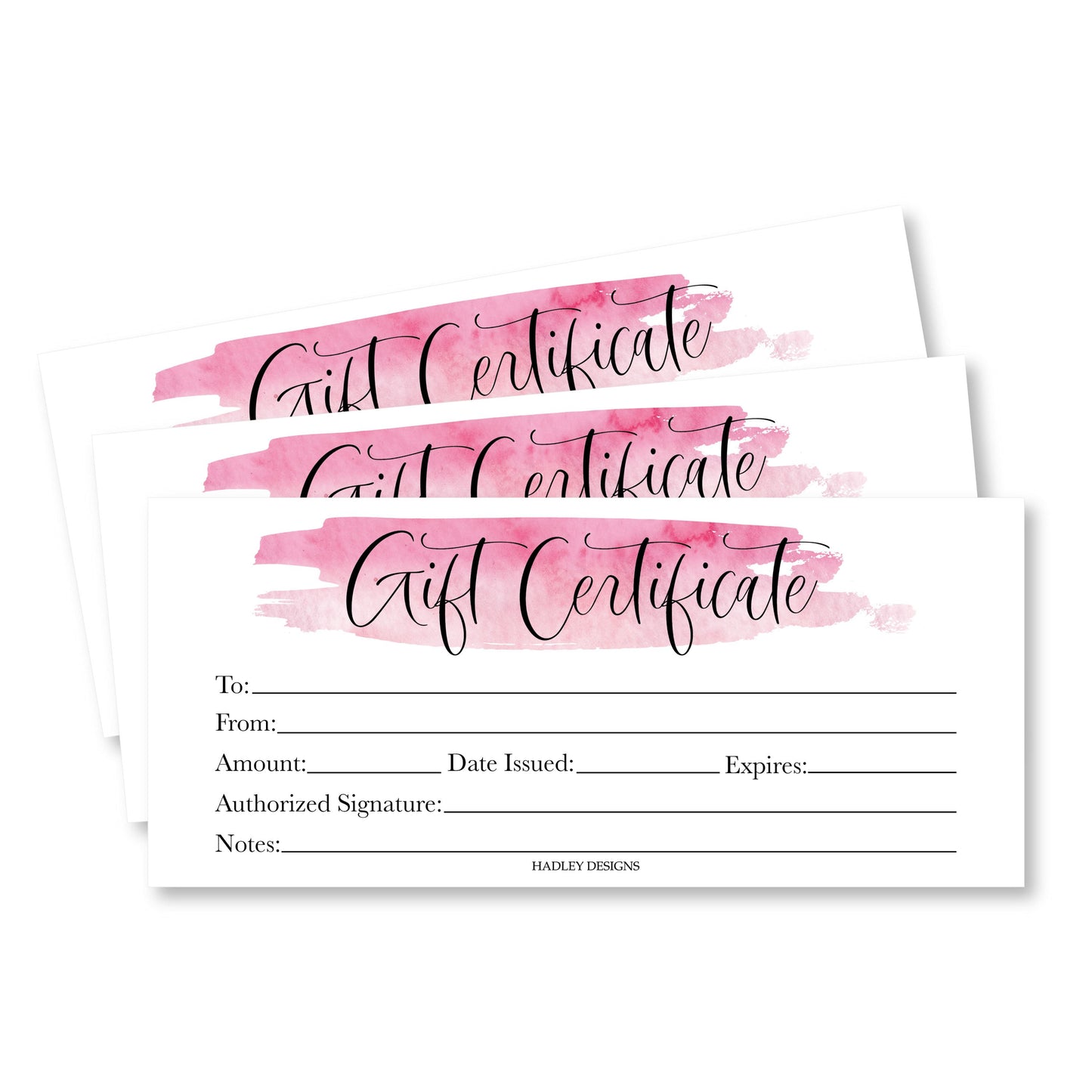 Blank Gift Certificates | Set of 25 | Business & Office Supplies