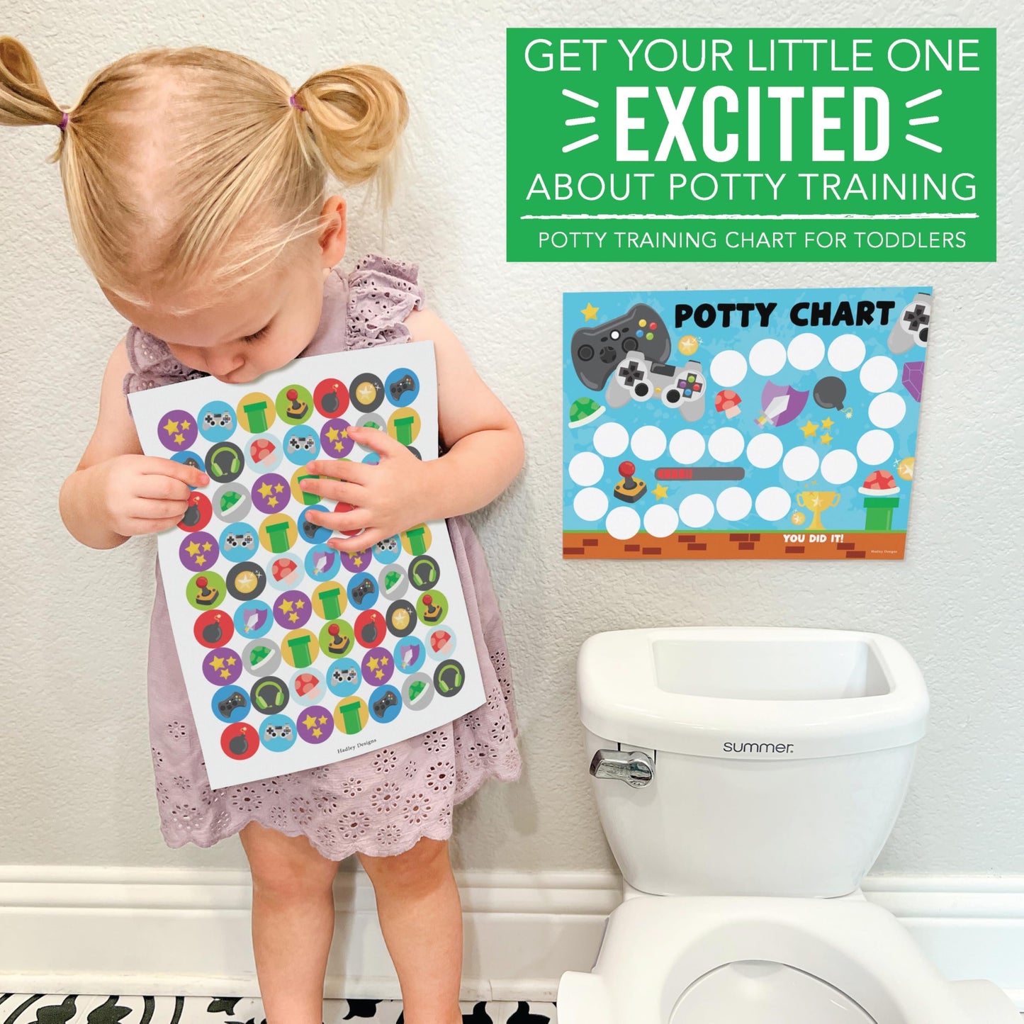 Gaming Potty Training Chart | Sticker Charts | Early Education