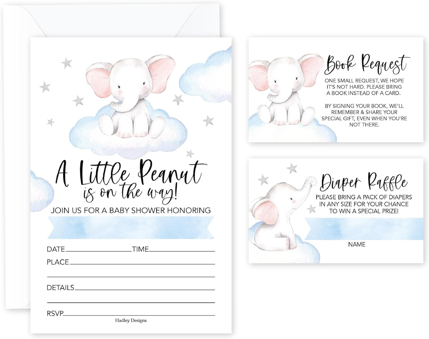 Invitation Bundles | Set of 15 | Baby Shower Supplies