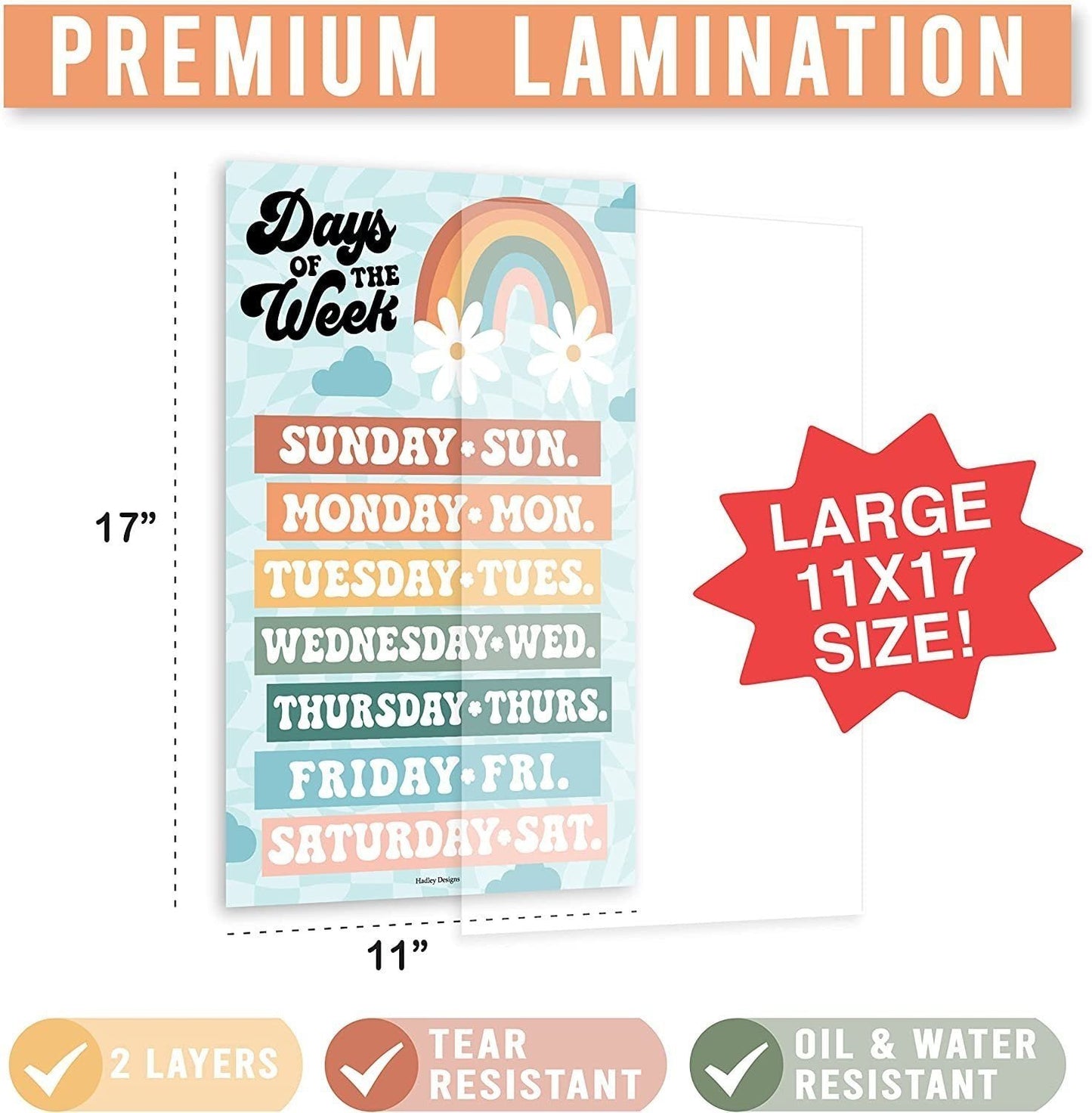 ABC, Days, Months, & Weather Prek Posters | Set of 4 | Educational Posters