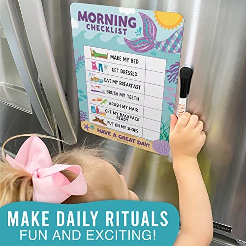 Mermaid Day & Night Routine Charts | Daily Schedule | Educational Charts