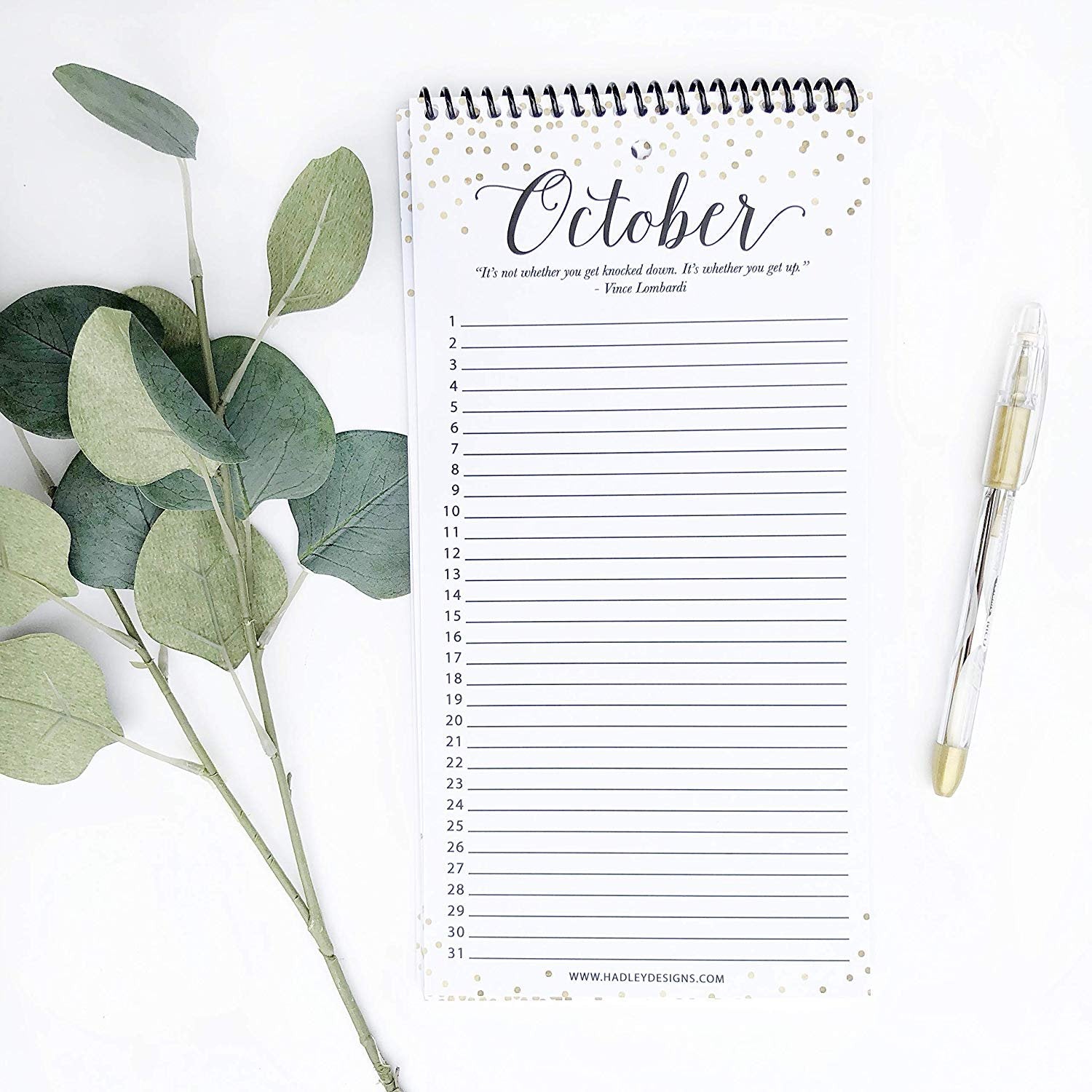 Perpetual Calendar | 12 Months | Home & Organization