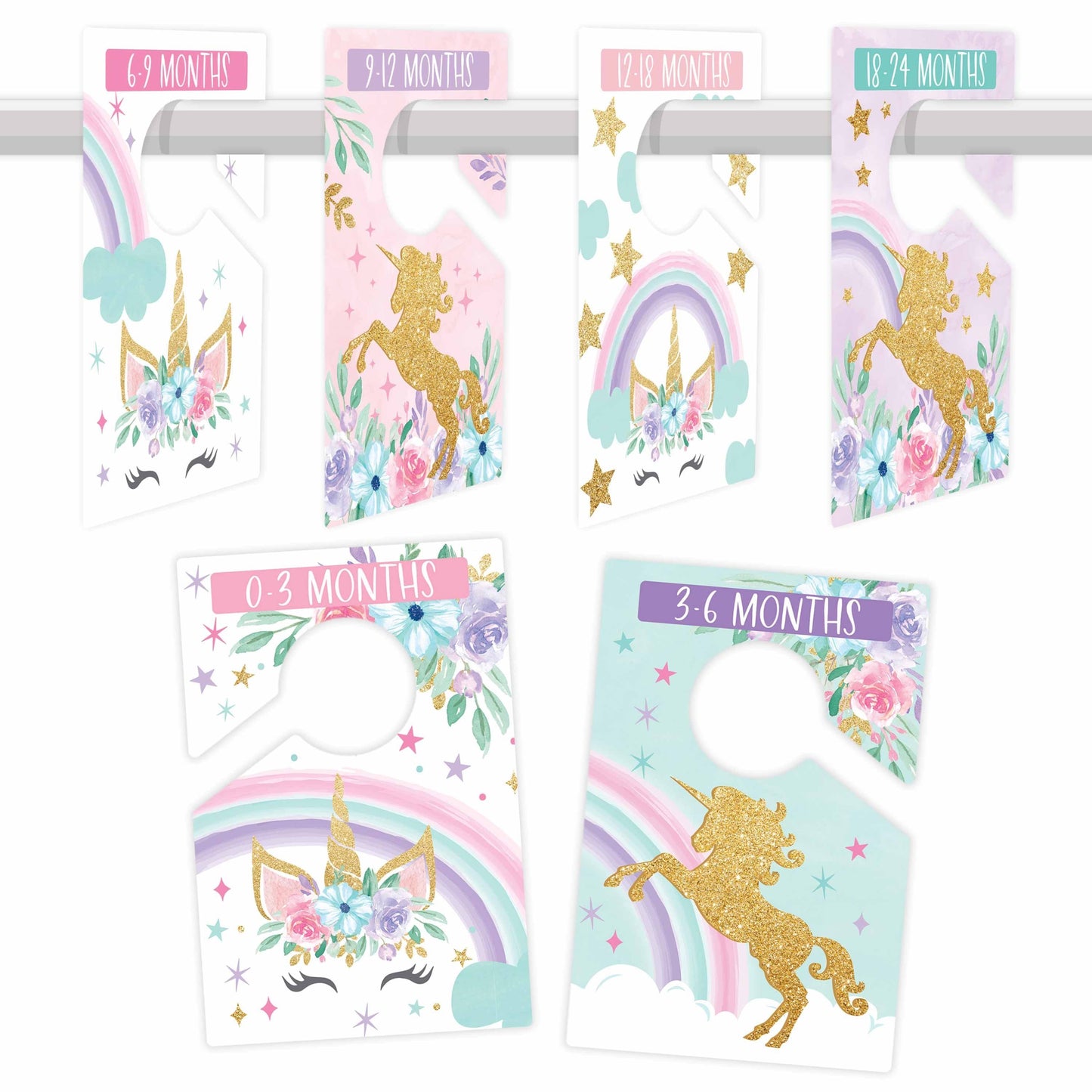 Baby Closet Dividers | Set of 6 | Nursery Decor