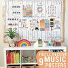 Boho Colorful Music Posters | Set of 9 | Music Classroom