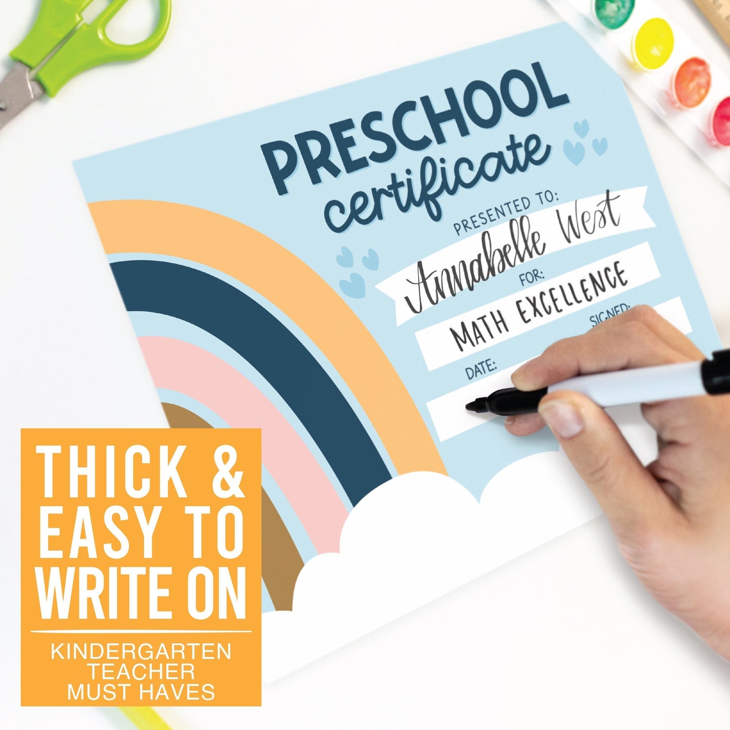 Preschool Certificate of Achievement | Set of 25 | Trophies & Awards