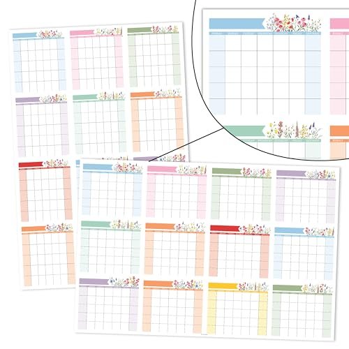 Wildflower Undated Yearly 12-Month Calendar | Dry Erase | Calendars & Planners