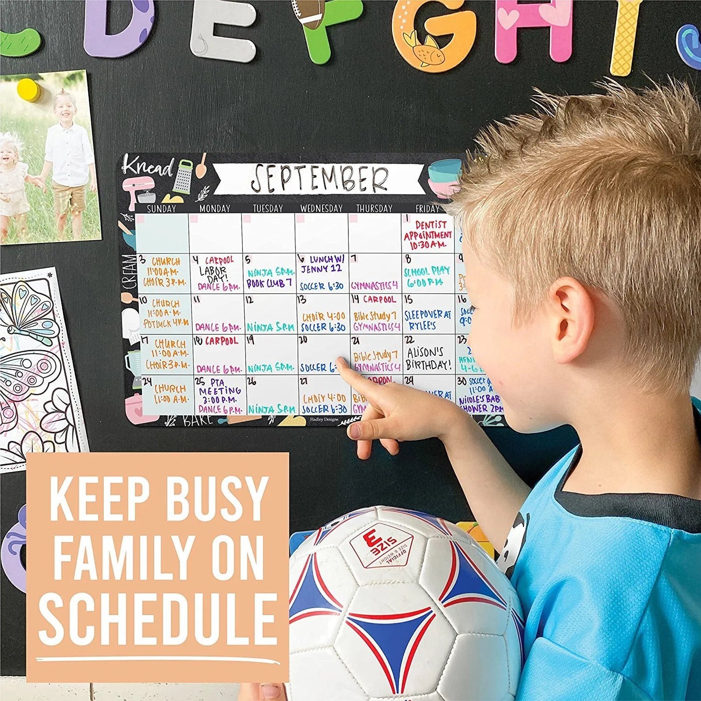 Doodle Magnetic Calendar | Dry-Erase | Calendars & Planners