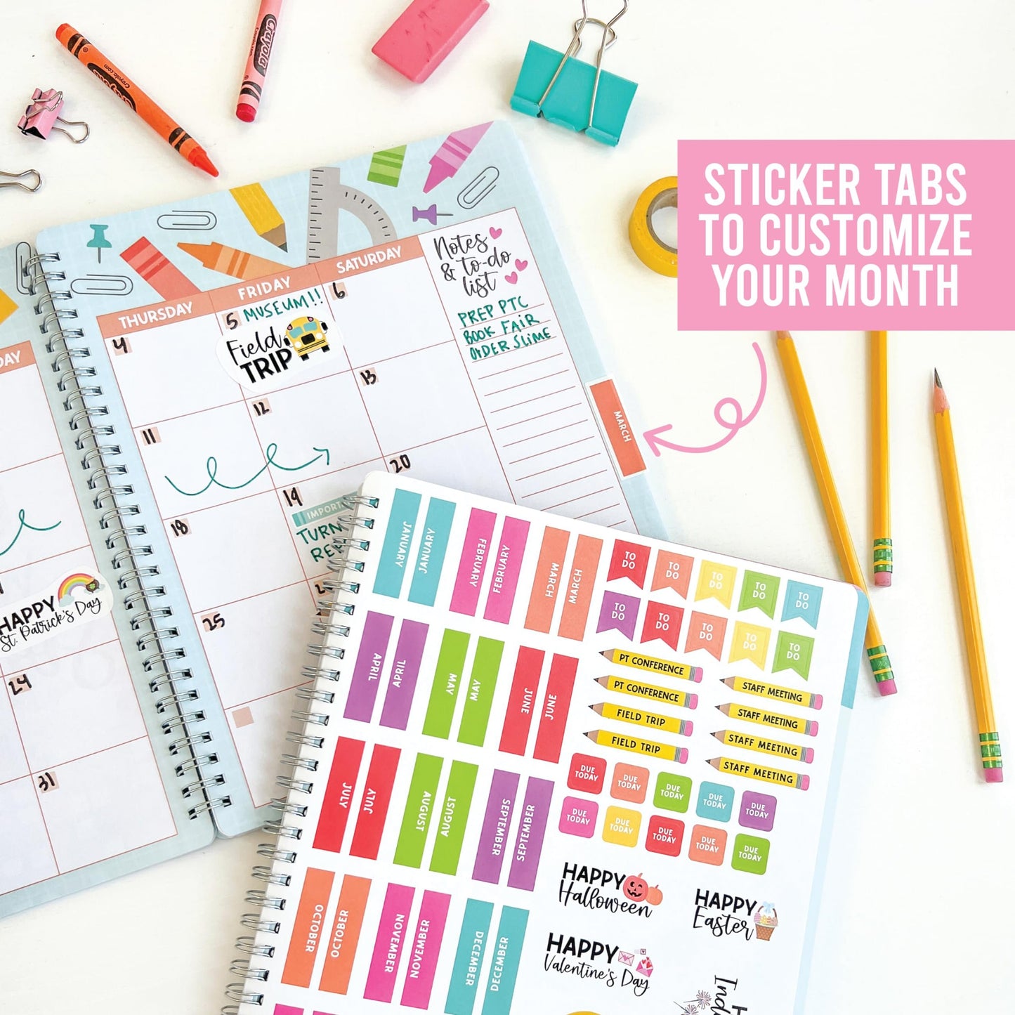 Undated Teacher Planner | 2025-2026 | Teaching Supplies