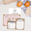 Mason Jar Blank Recipe Cards | Set of 50 Double Sided | 4x6