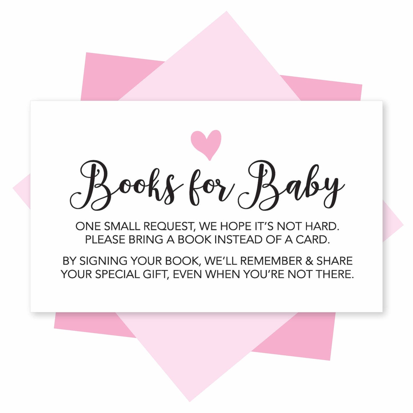 Book Request Cards | Set of 25 | Baby Shower Supplies