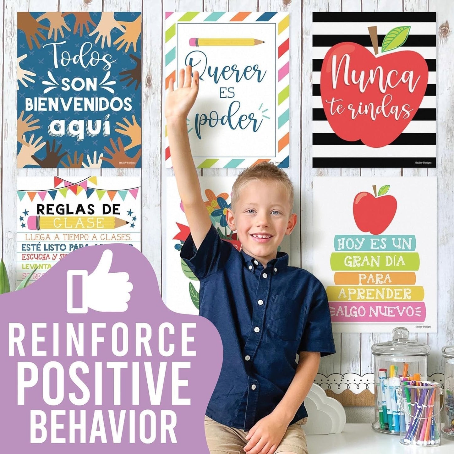 Spanish Motivational Posters | Set of 6 | Spanish Classroom Supplies