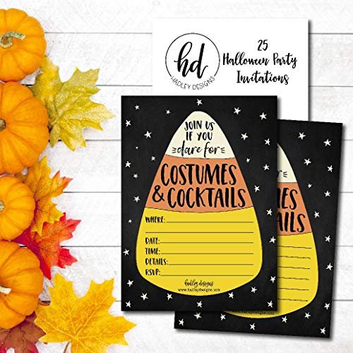 Halloween Party Invitations | Set of 50 | Cards & Party