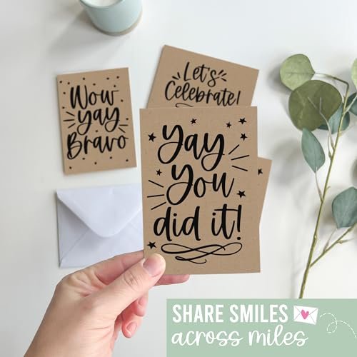 Folded Congratulations Cards | Set of 24 | Cards & Party | Envelopes Included